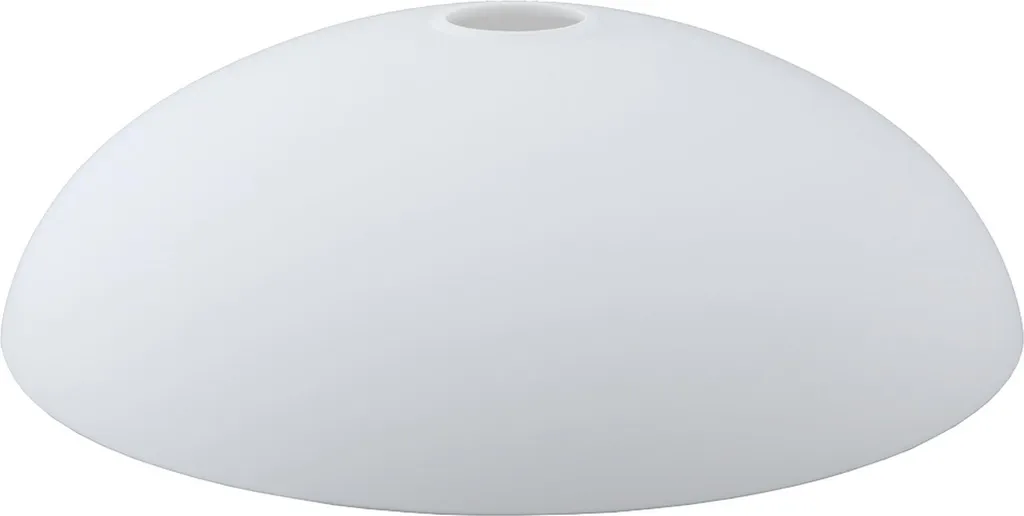 Verre de lampe blanc mat Ø350mm - Abat-jour rond finition opale E27