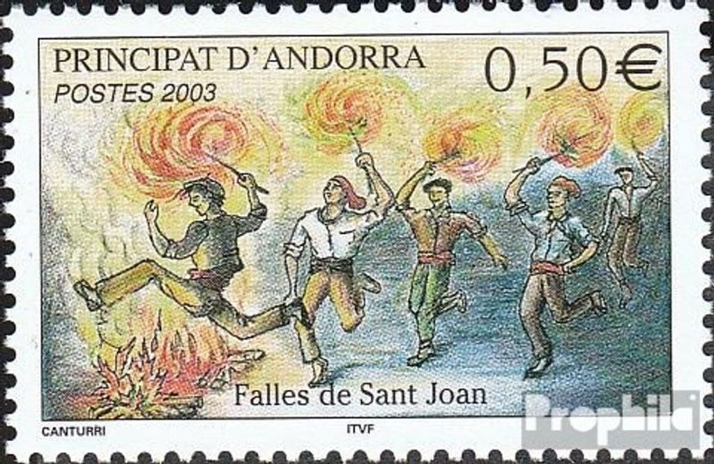 Briefmarken Andorra - Französische Post 2003 Mi 602 postfrisch Sonnenwende