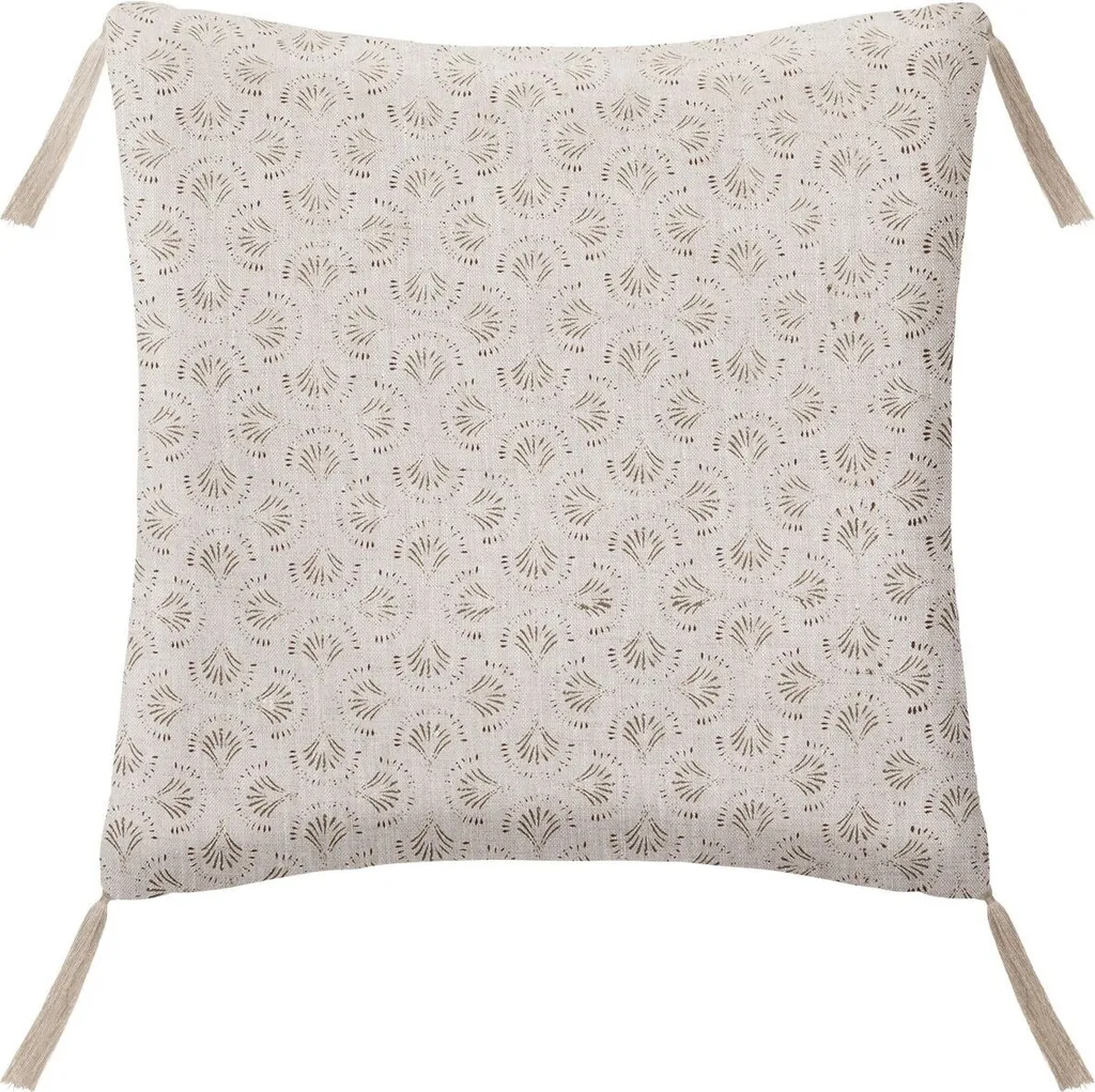 Coussin Linah en lin lavé 40x40 cm - Atmosphera créateur d'intérieur