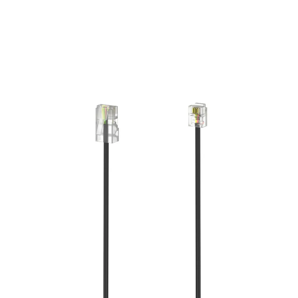 Cavo Telefonico Hama 3m Nero | Design Discreto e Segnale Perfetto