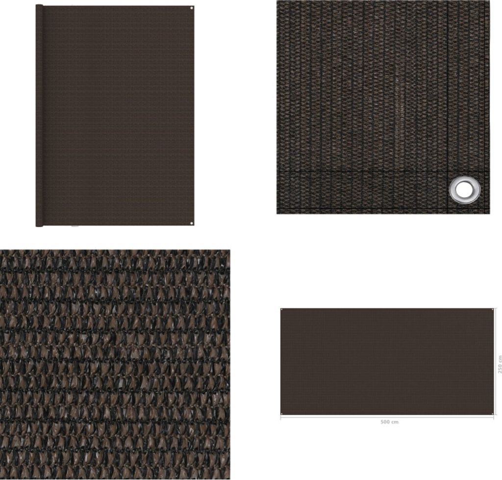 vidaXL Zeltteppich 250x500 cm Braun - Zeltteppich - Zeltteppiche - Campingteppich - Campingteppiche