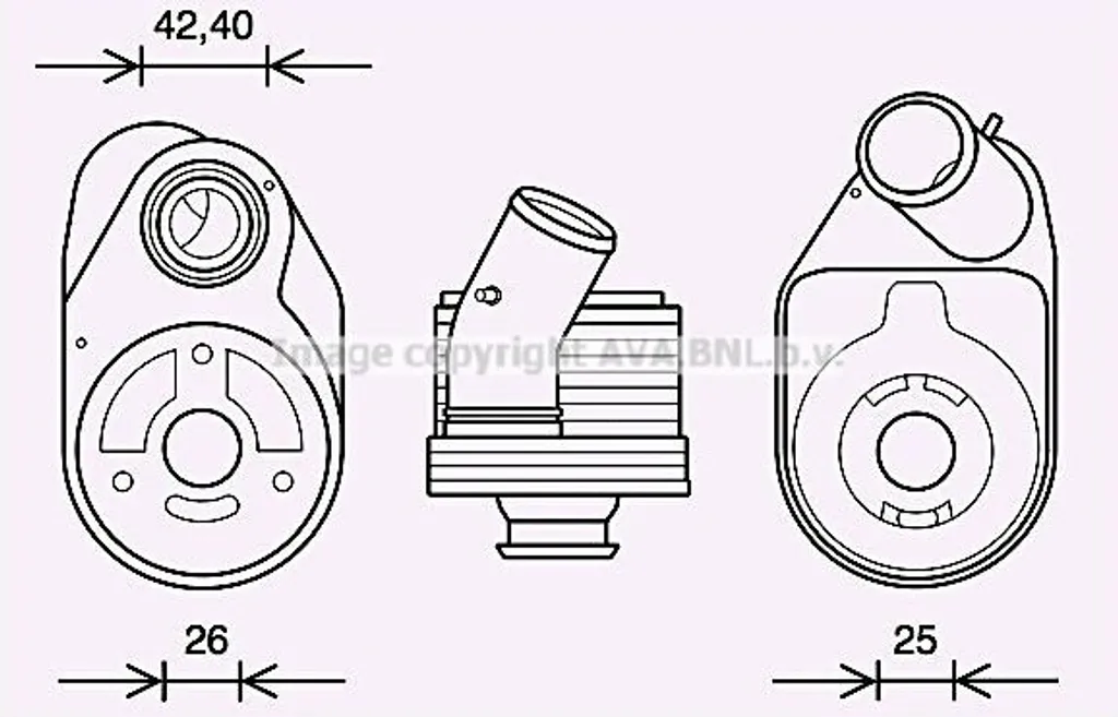 Radiateur d'huile moteur PRASCO FT3610 compatible Fiat Ducato 504375378