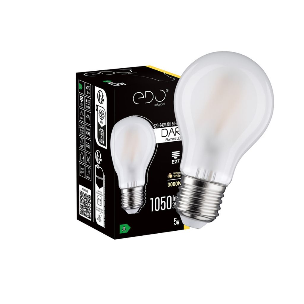 Bombilla decorativa LED DARI Filament, 5W, casquillo E27, Imagen del producto 