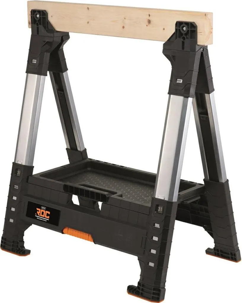 Tréteau établi pour menuiserie Keter ROC Pro Gear - Support de sciage