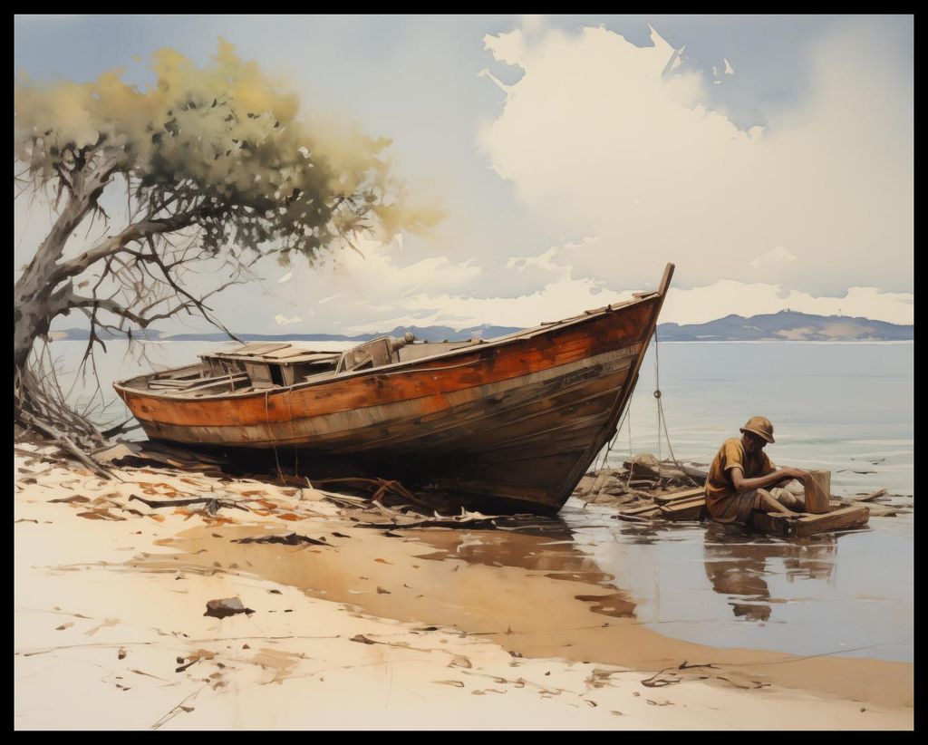 Plakat 76x60,5cm Küstenruhe