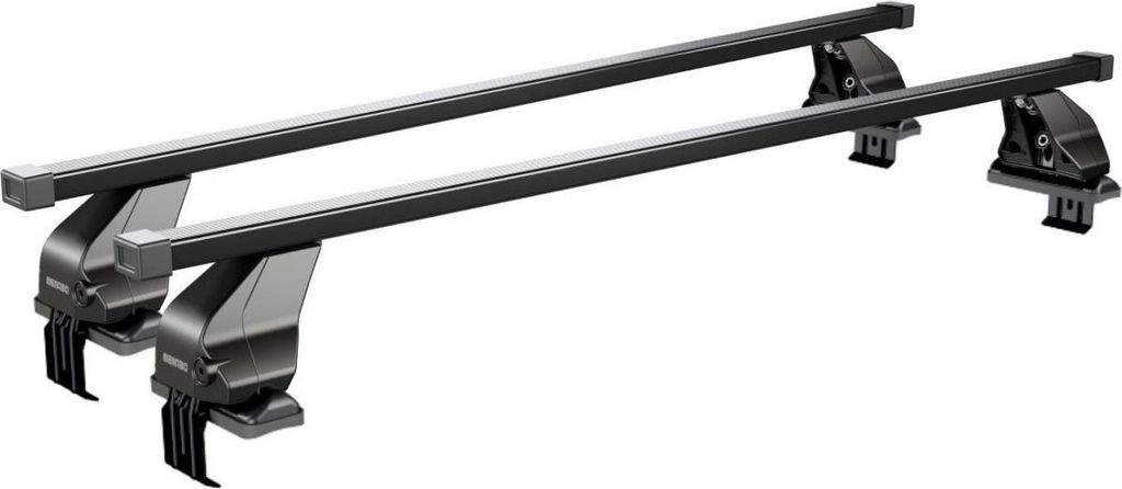 Menabo Omega | Dachträger - Fiat Panda II 5 Türen 2003-2012 - Schwarz - Stahl - Länge 112 cm - Dachträger FIAT - TUV & ISO