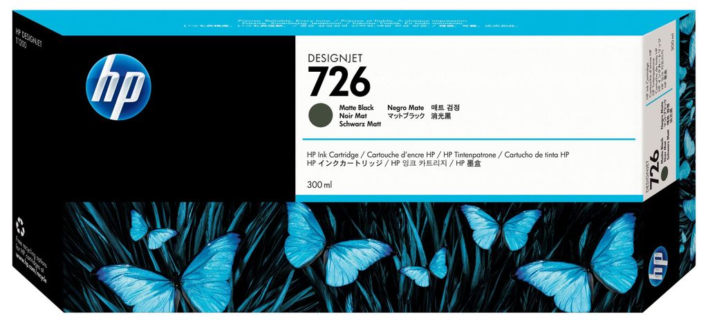 HP 726      Mattschwarz         Tintenpatrone 300ml Image du produit 