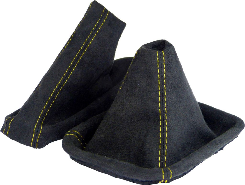 Schaltsack und Handbremsmanschette für Bmw e46 Naht gelb