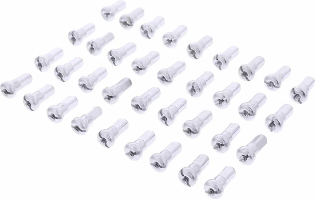 Kit réparation rayons arrière JMP 36 nipples aluminium gris argent