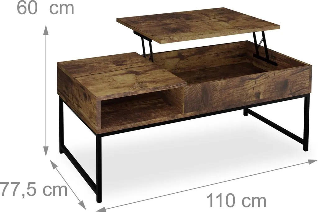 Table basse pliante ultra légère et compacte pour balcon et studio 60cm - 5