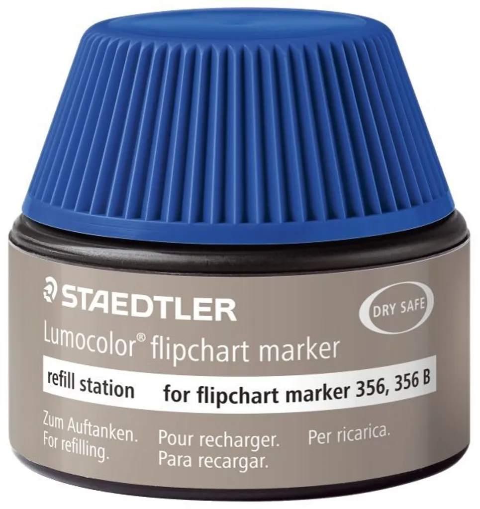 Inchiostro Staedtler® 488 56-3 per stazione di ricarica per marcatori Lumocolor® - 30 ml, blu