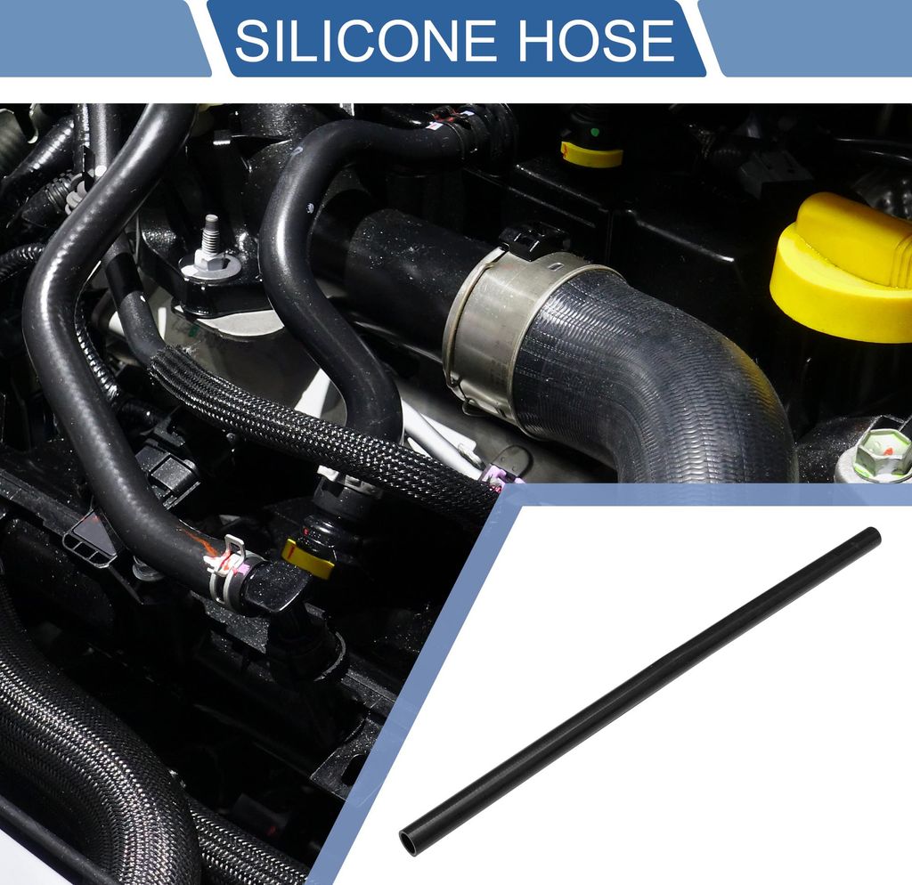 Gerader Kupplungsschlauch aus Silikon 30mm/1,18" ID 39,37" Länge 0° Universal Auto Silikonschlauch Kühlmittelschlauch 4-lagig 5mm Dicke Lufteinl...