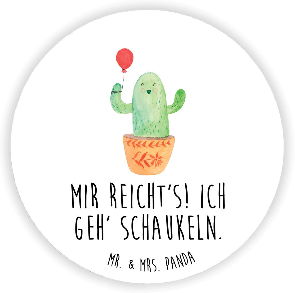 Mr. & Mrs. Panda magnet Kaktus Luftballon - Weiß - Geschenk, Büro, Freundin, Kakteen, pinnwand, Ausbildung, Freude, Kühlschrankmagnet, für küh...