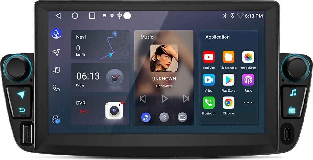 Navigation GPS et Musique sans fil pour Citroën C1 Toyota Aygo 02-14