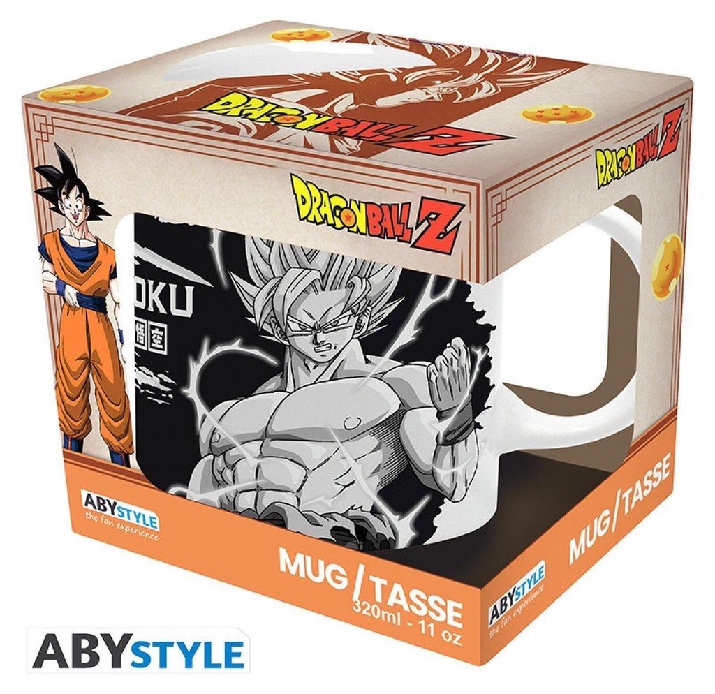 DRAGON BALL Z - Tazza - 320 ml - Goku in bianco e nero - Immagine del prodotto 