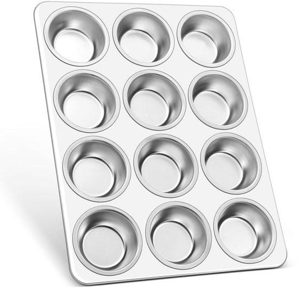 Muffinform - Edelstahl - Für 12 Muffins