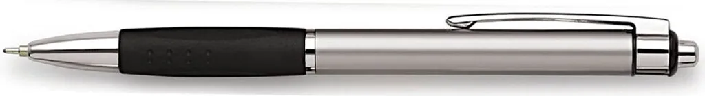 Stylo bille Unimax Quartz Classic gris encre bleue pointe moyenne