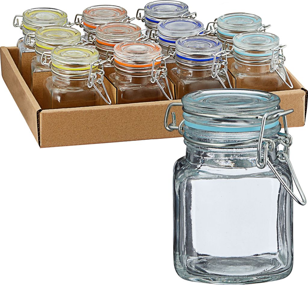 12x Bügelglas Einmachglas Gewürzglas Aufbewahrungsglas Produktbild 8