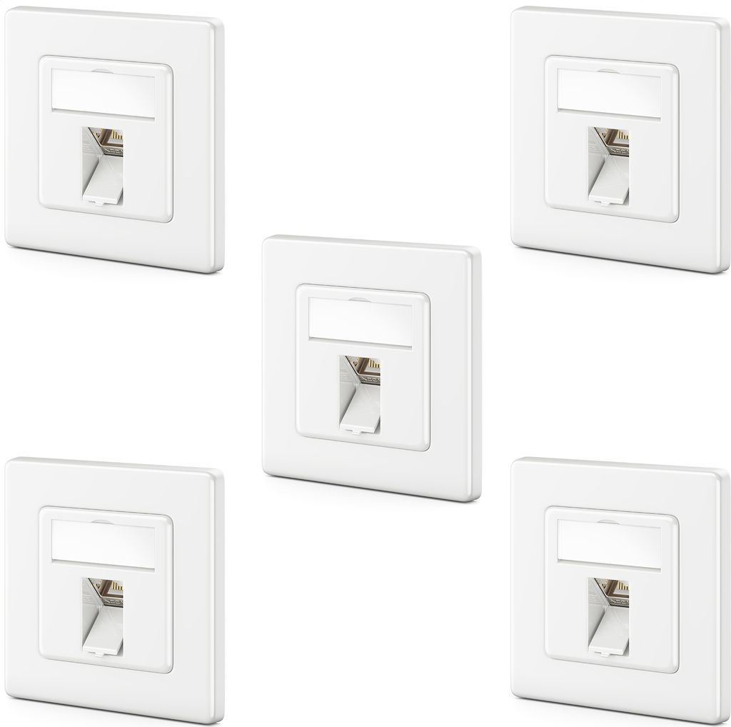 deleyCON 5x CAT8 Keystone Netzwerkdosen Set 2000 MHz 40 Produktbild 