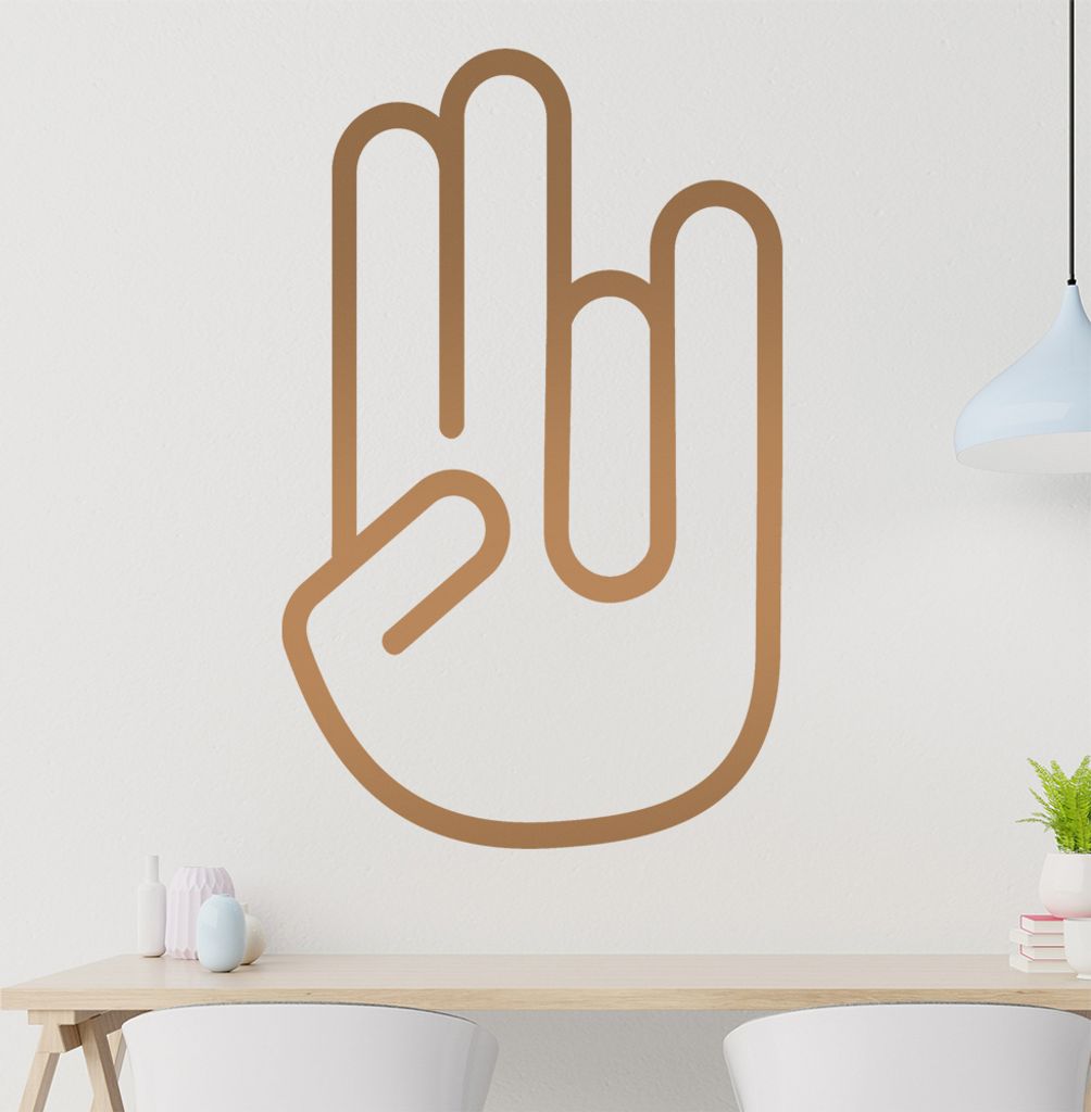 shockerhand Wandtattoo in 6 Größen - Wandaufkleber Wall Sticker - Dekoration, Küche, Wohnzimmer, Schlafzimmer, Badezimmer