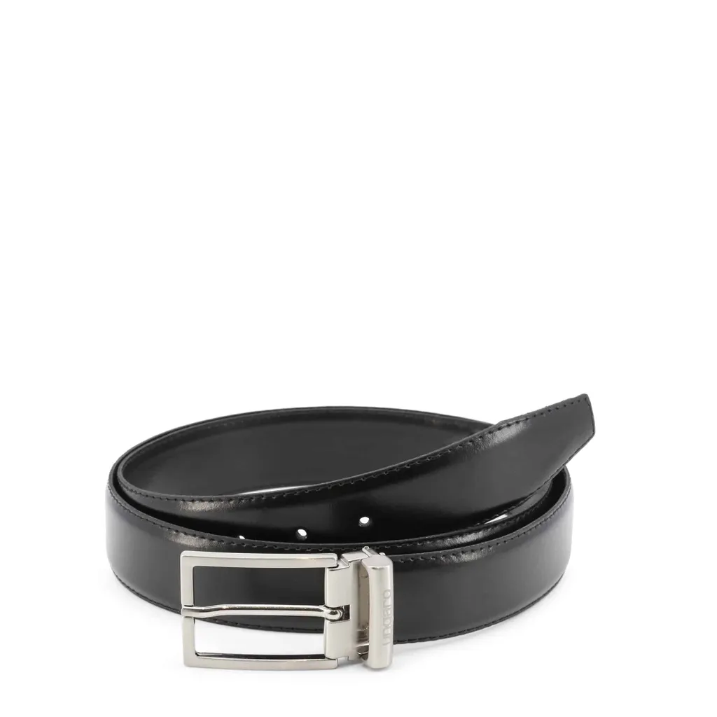 Cintura Elegante Ungaro UBLT000060 Nera per Abiti e Business Casual