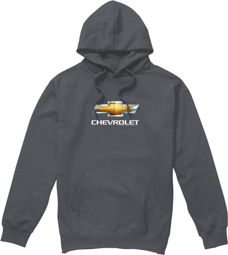 Chevrolet - "Bowtie Stacked" Kapuzenpullover für Herren/Damen Uni TV21032 (XL) (Holzkohle)