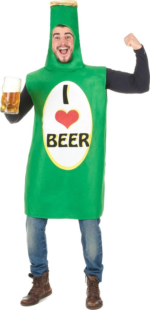 Bierflasche Kostüm für Erwachsene Einheitsgröße (42) Produktbild 