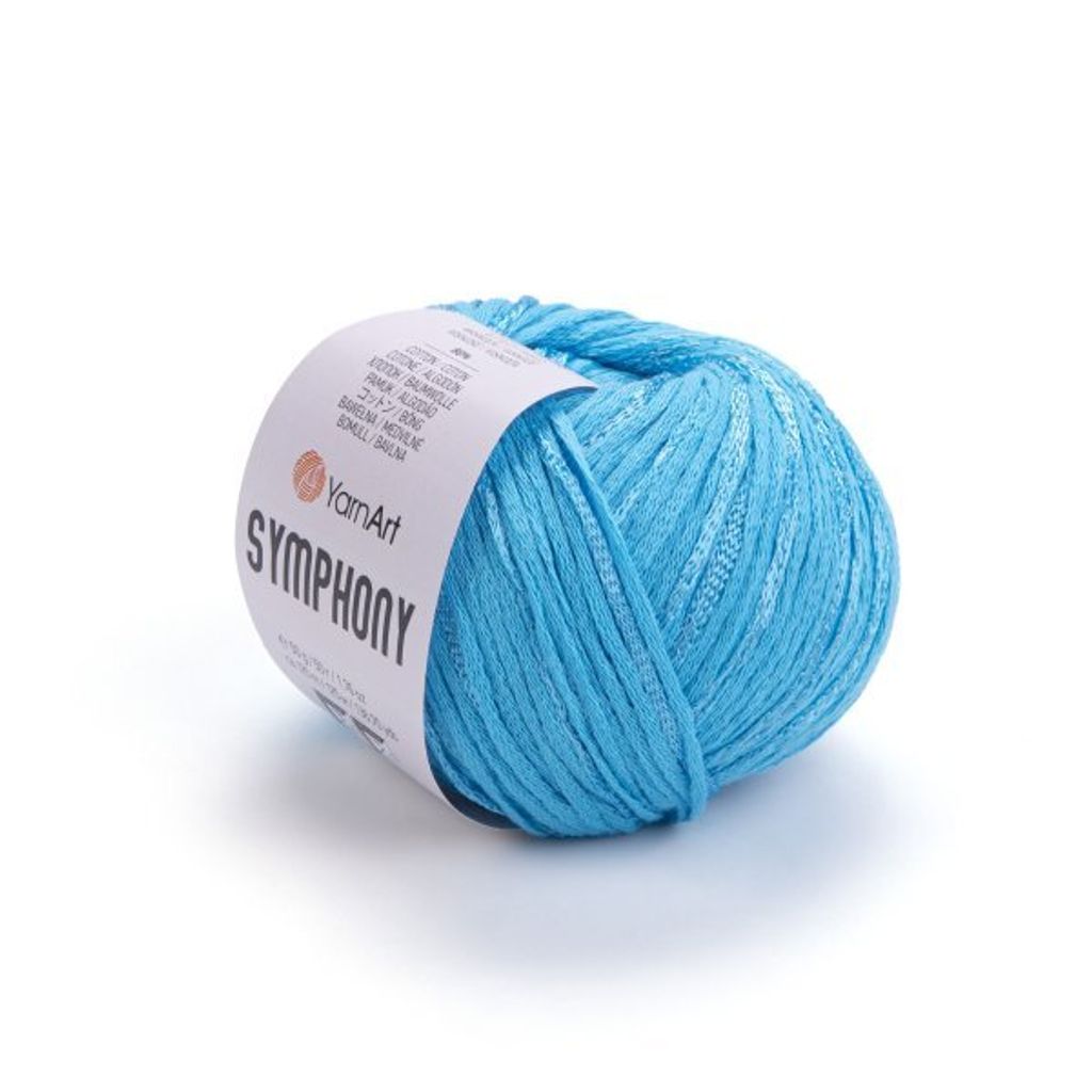 YarnArt Symphony Wolle 2123 / Hellblau, 125m, 50g, Produktbild 