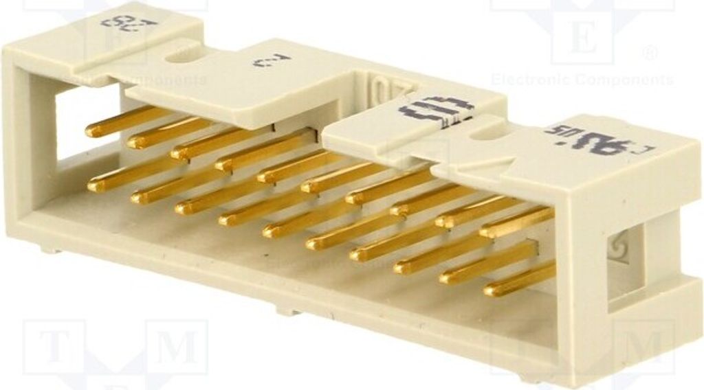 1x Buchse THT gerade 2,54mm PIN: 20 männlich System: 2x10 09185206324 -Steckverb