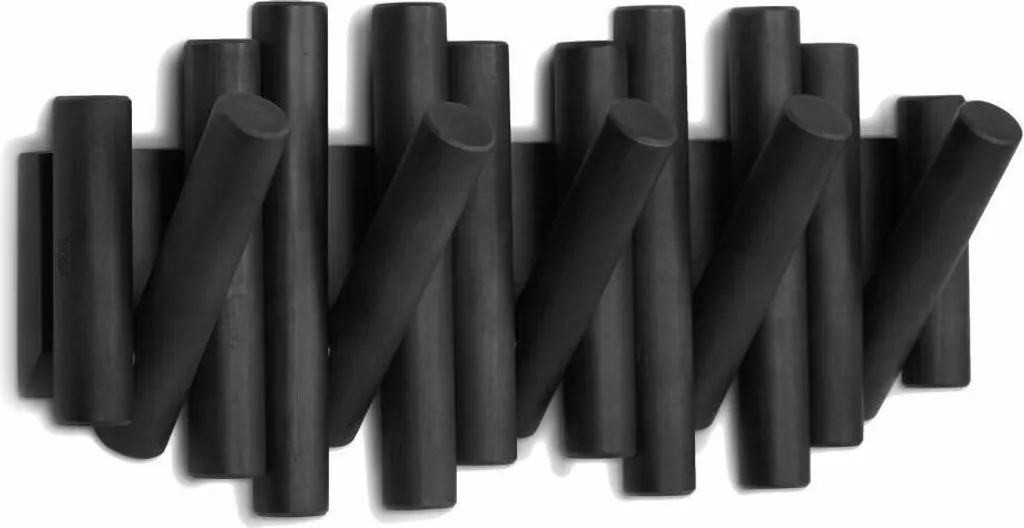 Umbra Picket Nero: L'Appendiabiti che Sembra un Quadro | Design Moderno