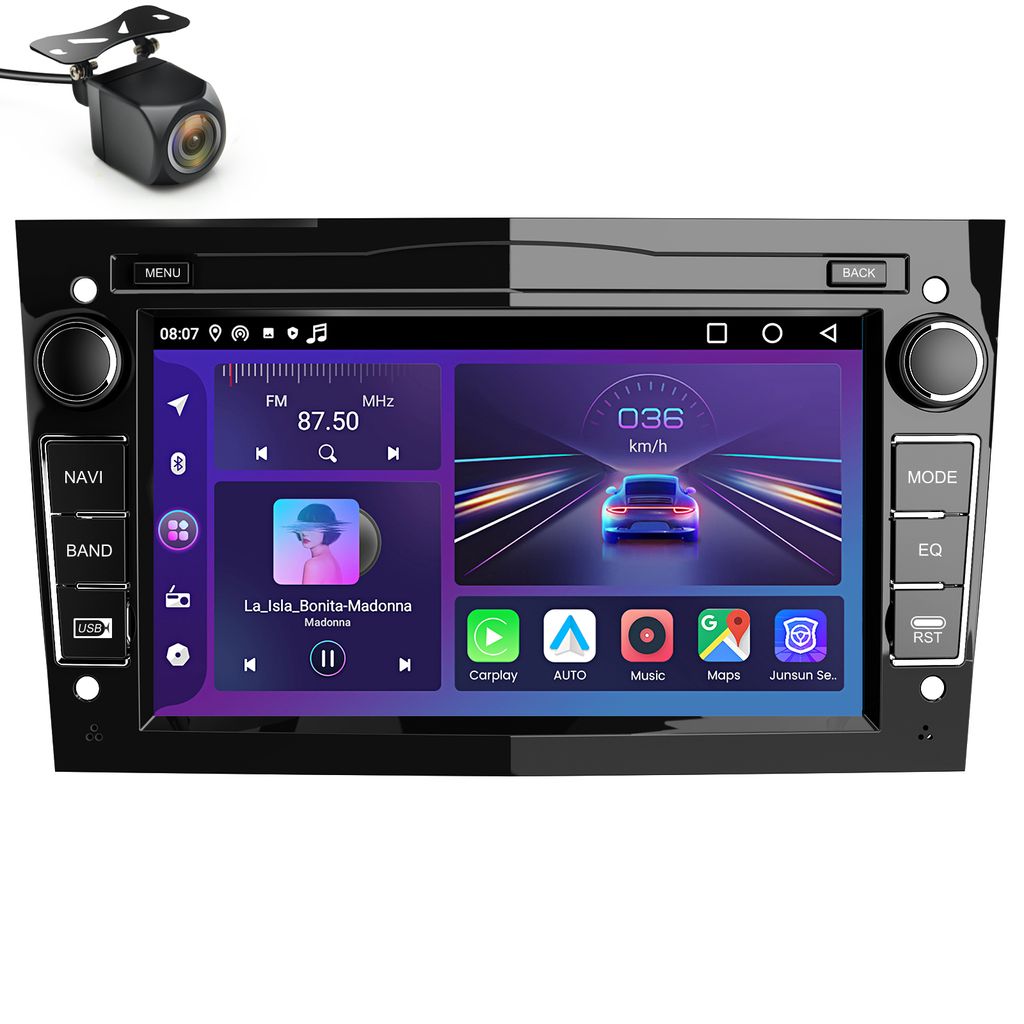 Piano Black 2+64G 7 "Android 13 Car Radio Carplay Dla Opel Zdjęcie produktu