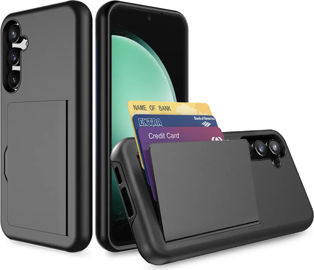 Custodia Samsung Galaxy S23 FE Nero TPU Resistente con Slot Carte