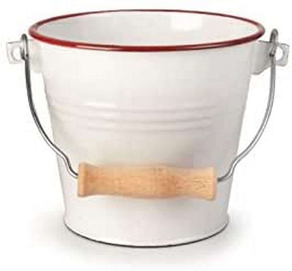 IBILI Utility Pail/Bucket 1,5 l in White/red, Wood, 14 x 14 Produktbild 