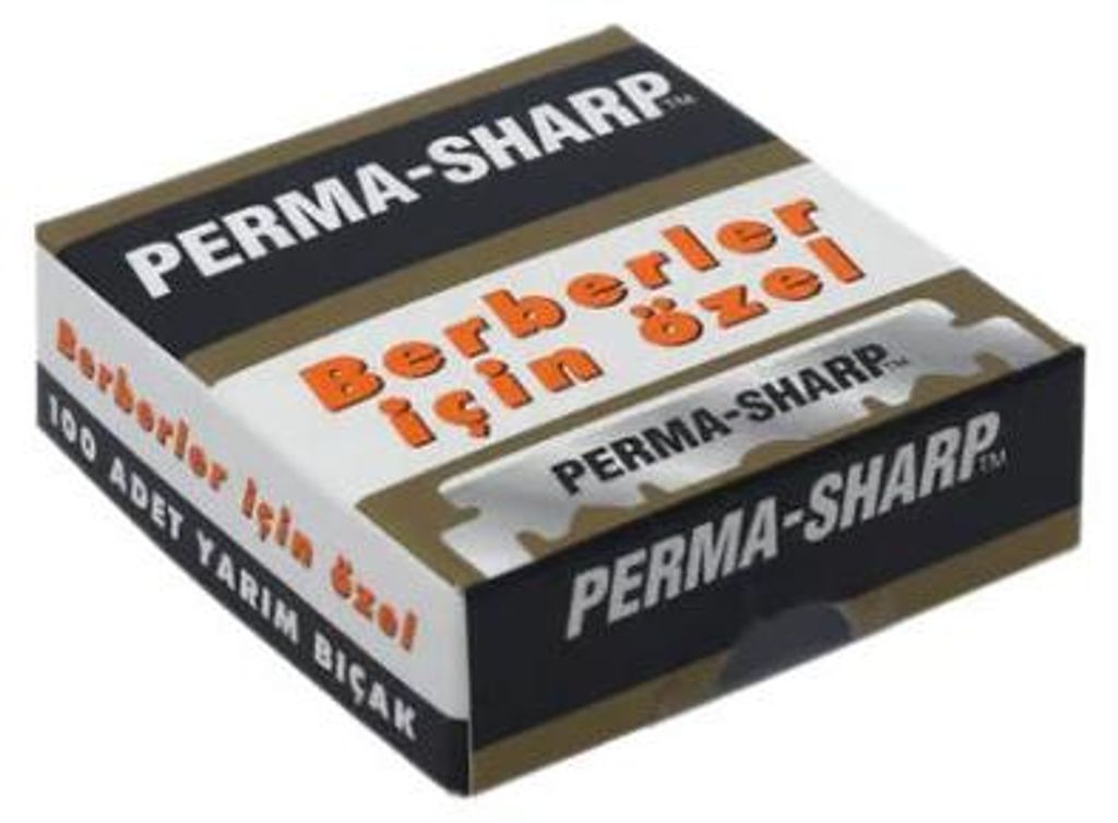 Perma Sharp halve scheermesjes, 100 stuks Productafbeelding 
