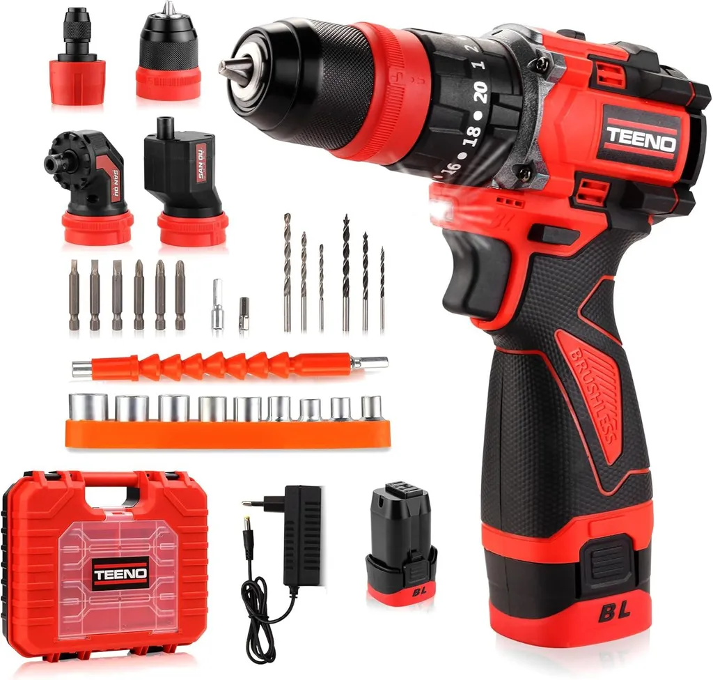 Outil multifonction 18V TEENO perceuse visseuse brushless polyvalente