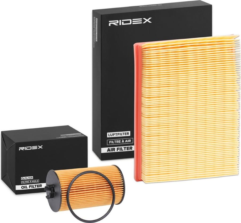 RIDEX Filterset Inspektionspaket Filtersatz für VW POLO (9N) für OPEL Corsa B Schrägheck (S93) Corsa B Caravan (S93) für RENAULT CLIO Grandtour