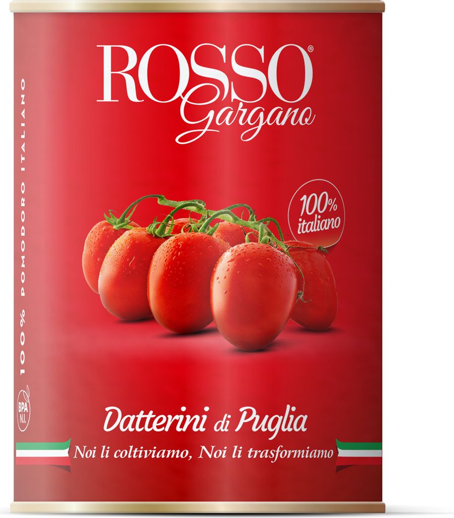Datterini Pelati di Puglia Datteltomaten 400g - Rosso Gargano