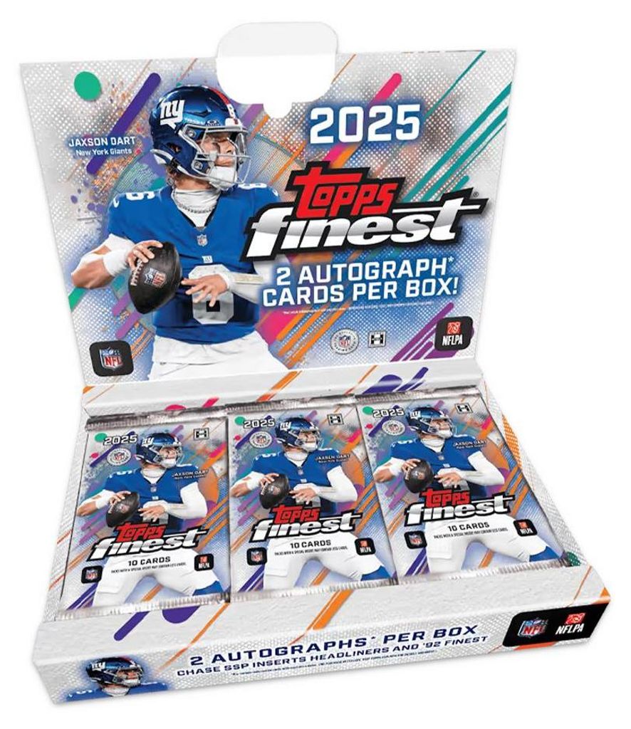 2025 Topps Finest NFL Football Cards Hobby Box Produktbild 