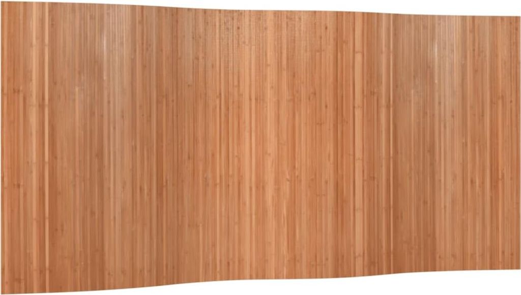 A wooden fence panel with vertical slats.