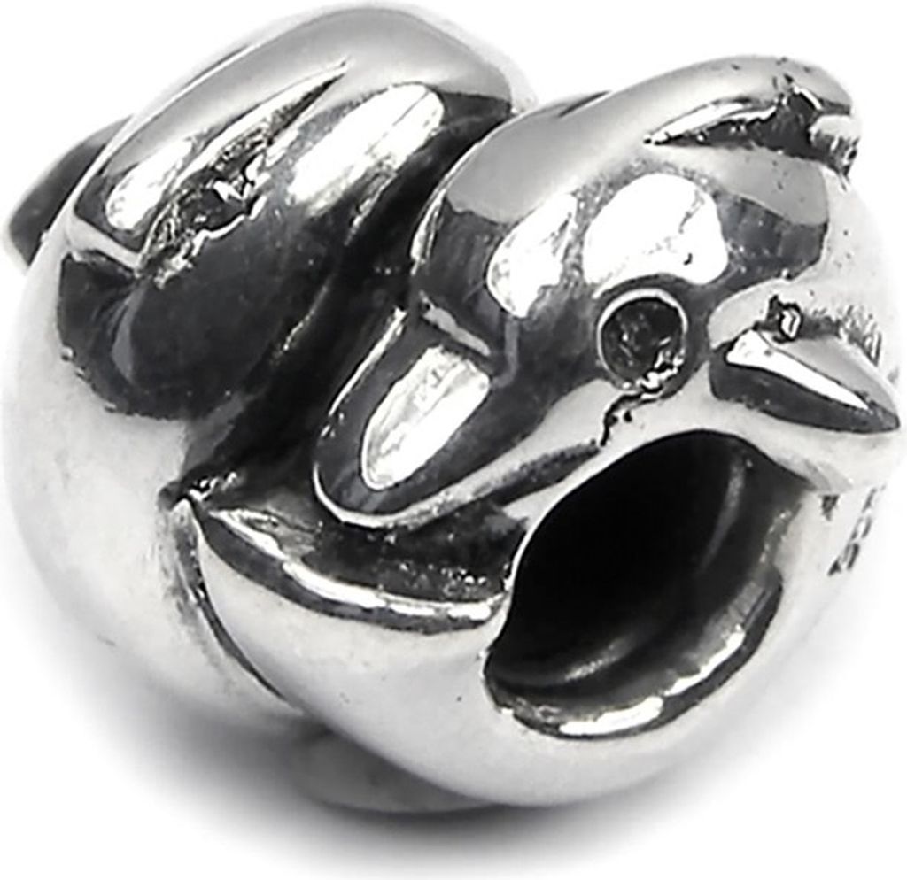 CarloBiagi Charm Bead Delphin 925 Echt Silber Schmuck Element D2BBS046