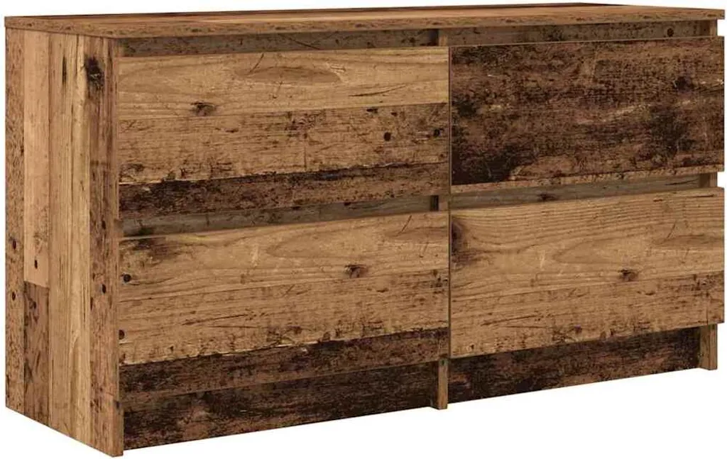 Supporto TV Legno Vintage 100cm | Arredo Soggiorno Industrial Chic