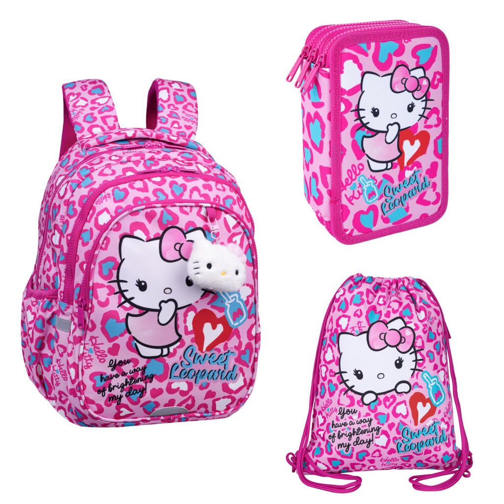 Hello Kitty Coolpack-Schulset, 3-Fächer-Rucksack „Jerry“ Produktbild 