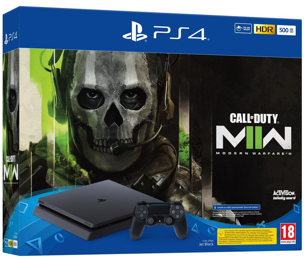 Sony PlayStation 4 500GB + CALL OF DUTY: Modern Warfare 2 Produktbild 