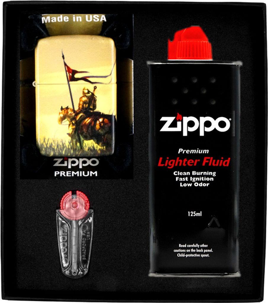 Feuerzeug-Set ZIPPO MEDIEVAL DESIGN Geschenk No1