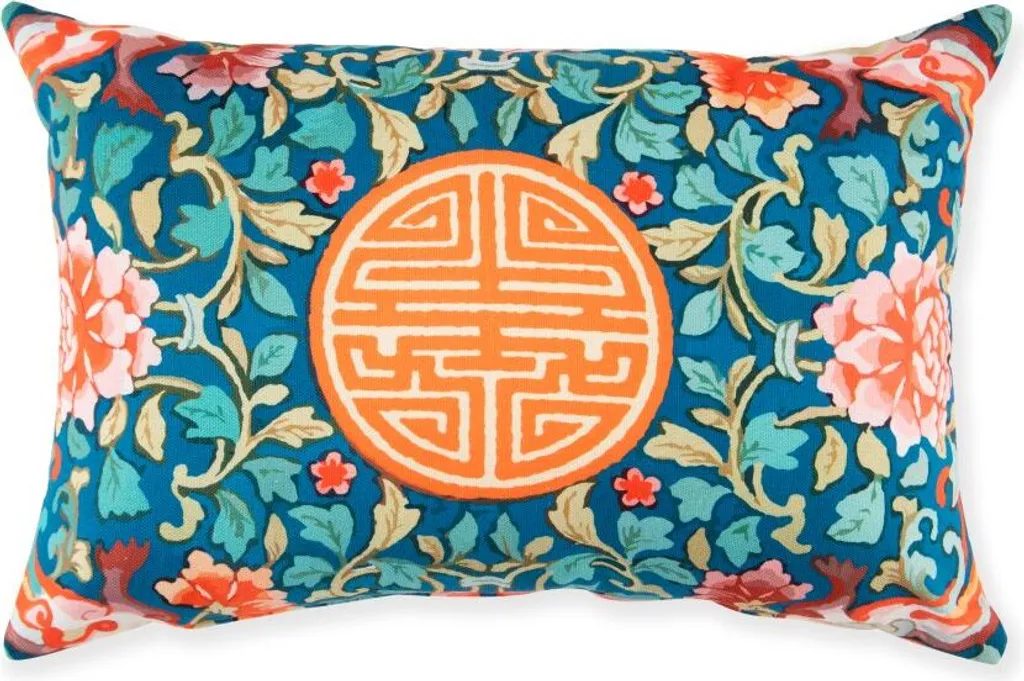 Coussin en coton multicolore La Via Della Seta Living Excelsa 45x30