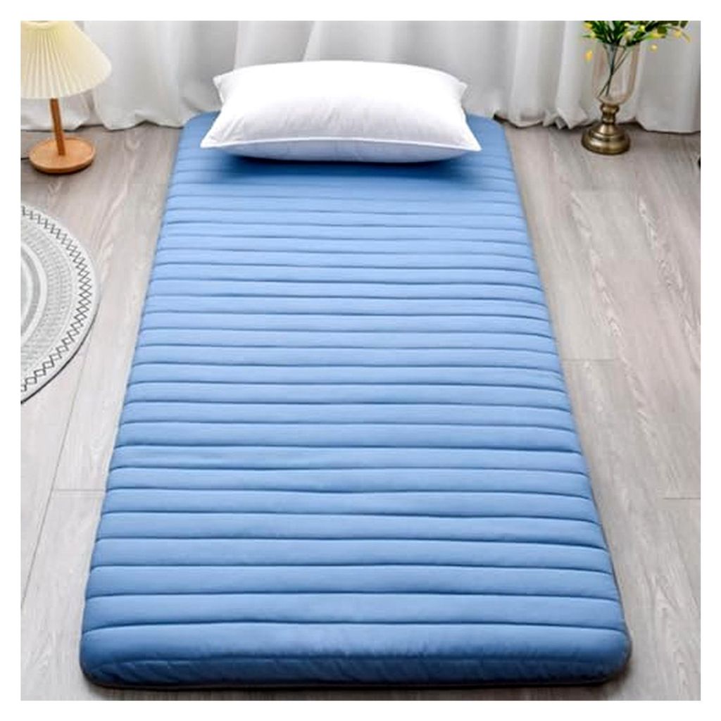 Bodenmatratze, Futon, 5 cm dick, tragbar und aufrollbar, für Zuhause, Camping und Couch, faltbare Tatami-Matte für Komfort