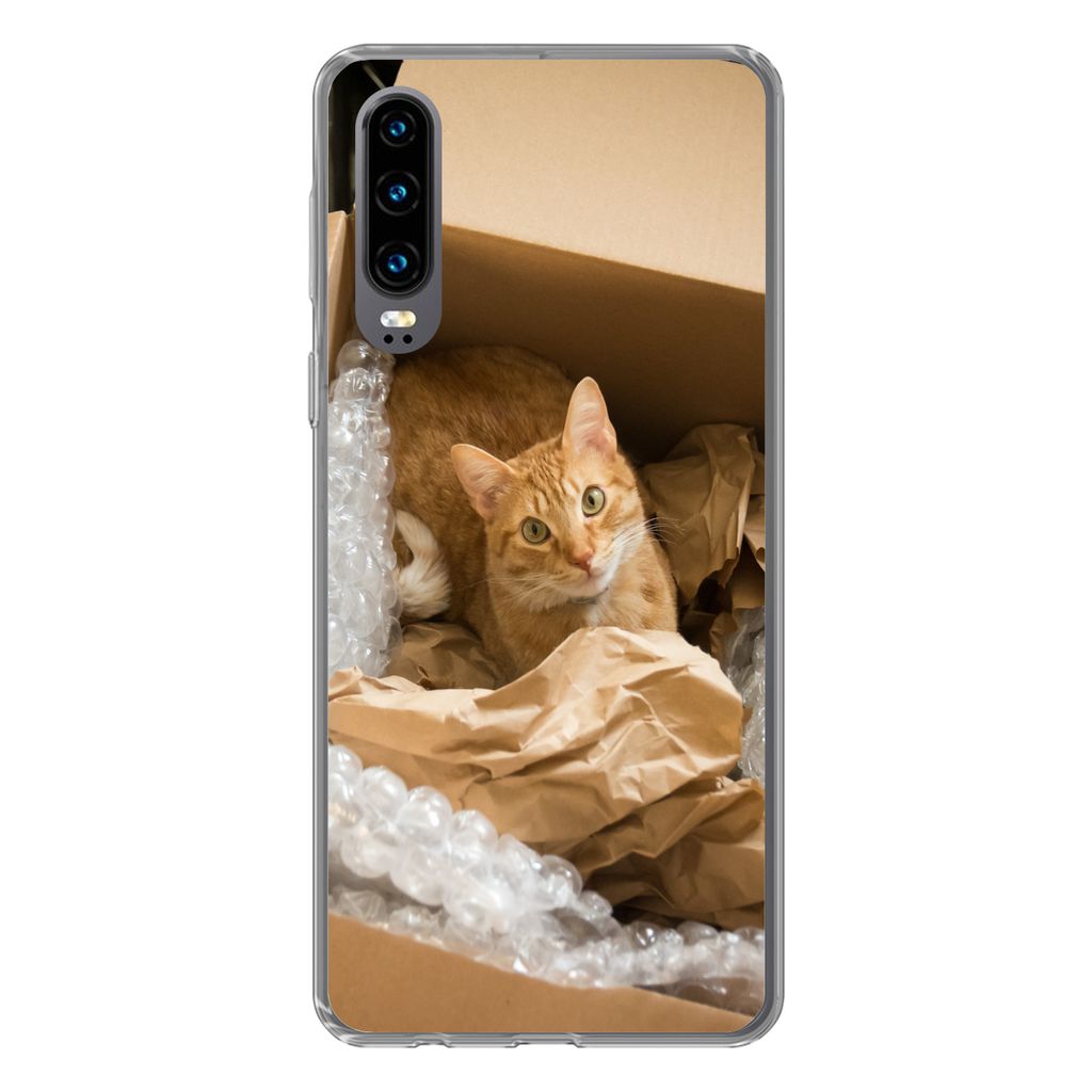 MuchoWow® Handyhülle Schutzhülle Hülle für Huawei P30 Katze Produktbild 
