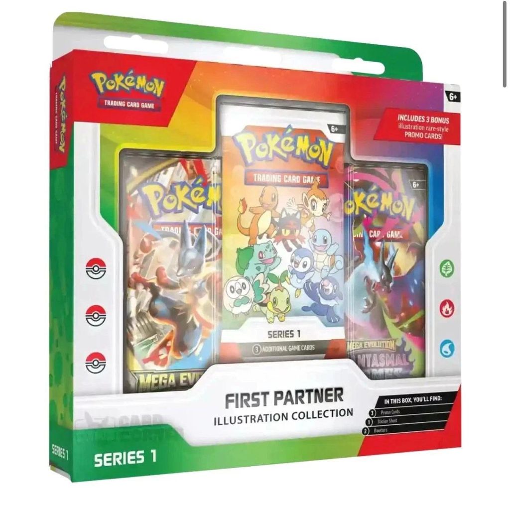Pokemon First Partner Illustration Collection Series 1 Obrázek produktu 