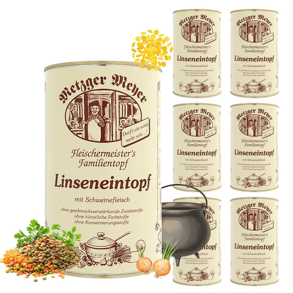 Metzger Meyer Linseneintopf mit Schweinefleisch 6 x 1200ml Produktbild 