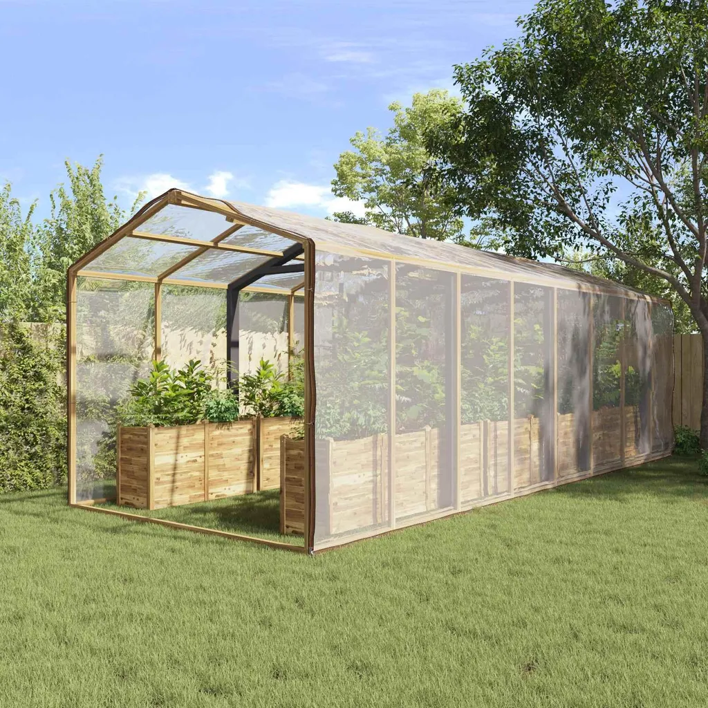Bâche transparente 6 x 12 m en PE imperméable et résistante aux UV